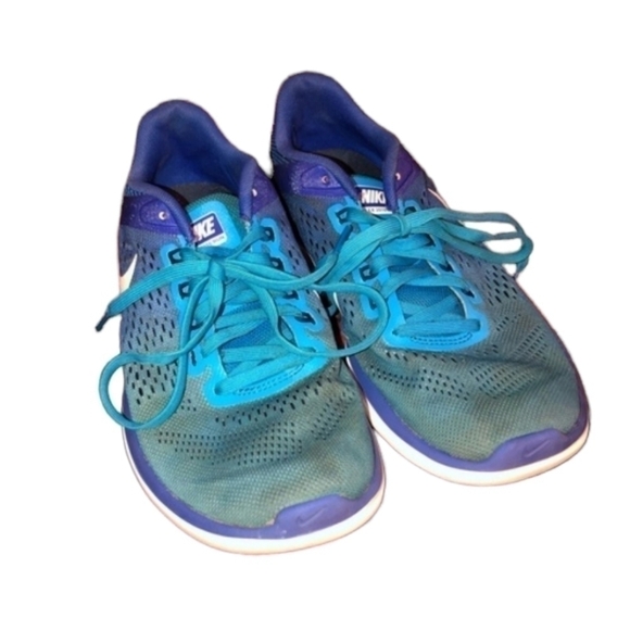 Nike flex 2016 running shoes size 7.5 ombré blue - Picture 9 of 11